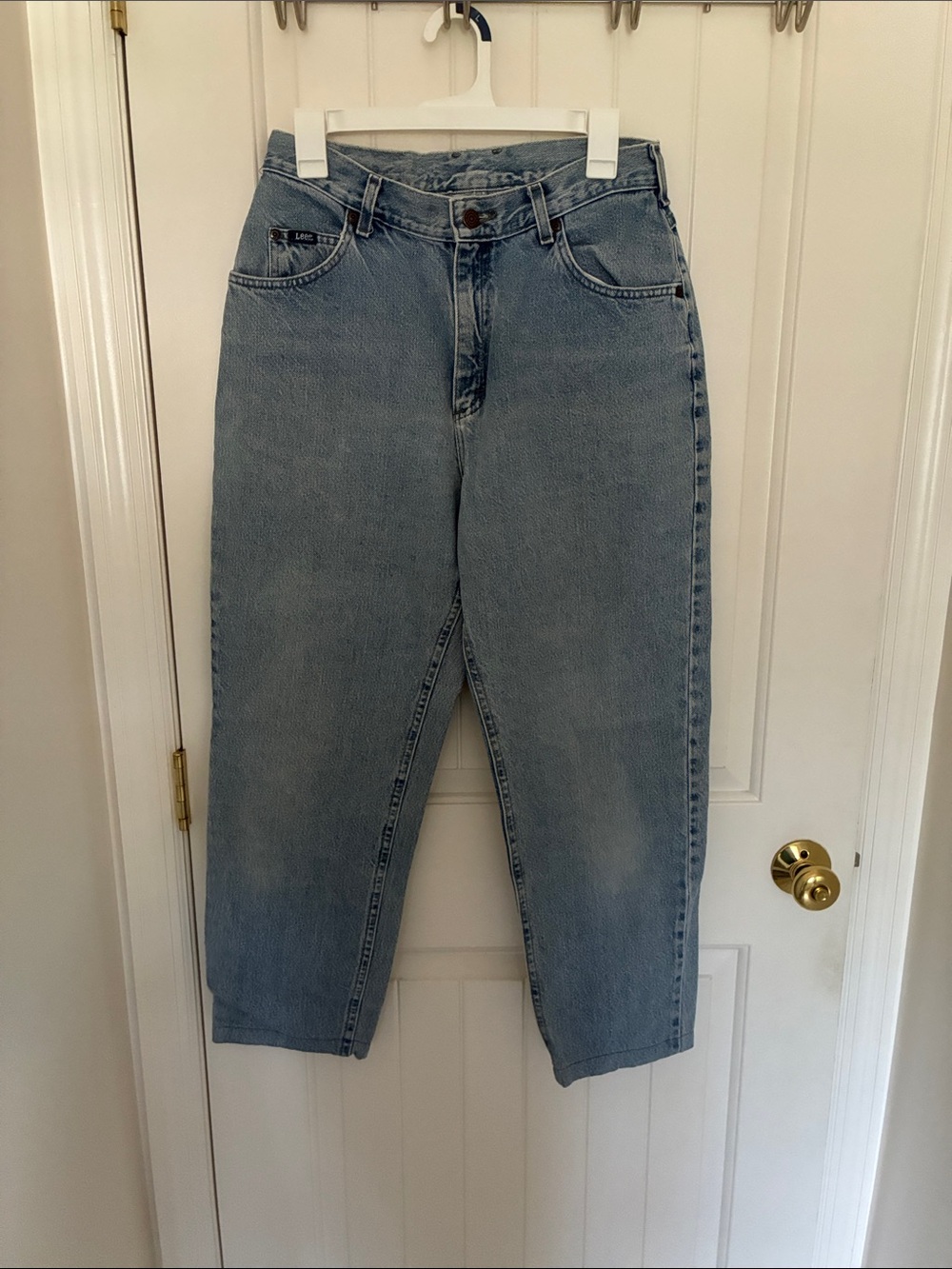 Lee Light Blue High-Rise Relaxed Straight Jeans